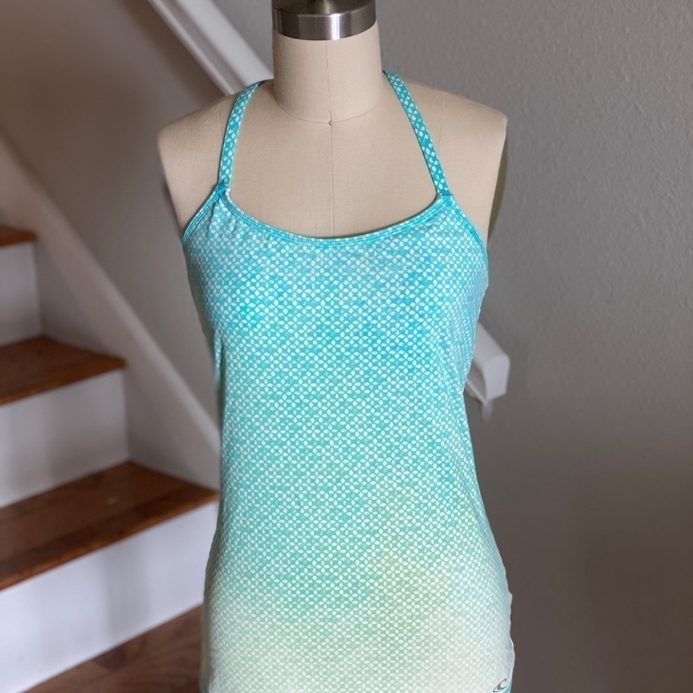 O’Neill 365 Tankini Top Ombré Turquoise Print - Picture 7 of 8